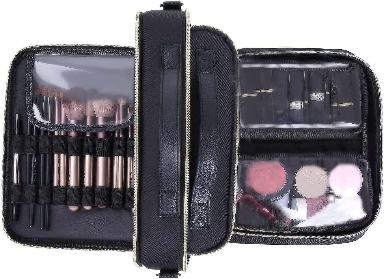 DIMJ Makeup Bag, 3 in 1 Make Up Organizers and Storage Bag