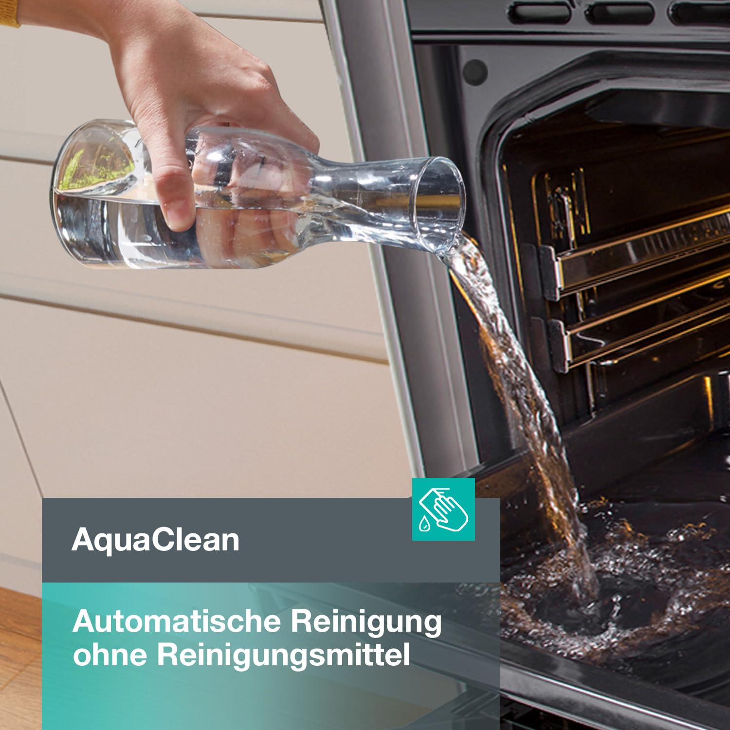 Gorenje Einbaubackofen-Set Jump Set Aqua/C mit Kochfeld ECT641BSC und Backofen BO6735E02BK 77L Pizzamode 300°C PerfectGrill EcoClean-Email Glaskeramik schwarz