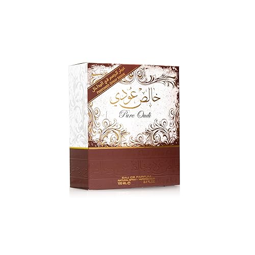 Miniatura 4 de Lattafa Perfumes Pure Oudi (Khalis Oudi) - Juego de 2 piezas para unisex (3.4 onzas Eau de Parfum Spray + 1.7 oz Perfumed Body Spray)