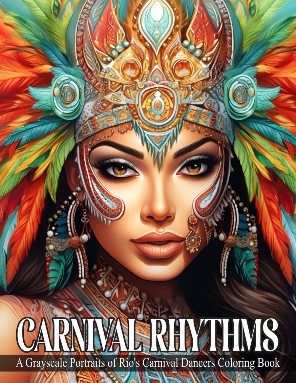 Carnival Rhythms: A Grayscale Portraits of Rio's Carnival Dancers Coloring Book | A Celebration of The Spirit and Beauty Found in The Dazzling ... ...