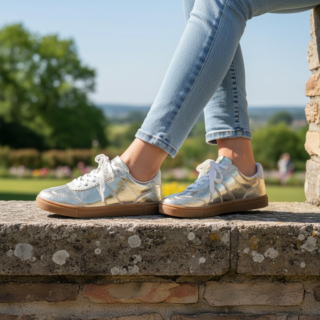 CUSHIONAIRE Balance Womens Sneakers, Casual Tennis Shoes for Women with Memory Foam and Slip Resistant Outsole - Image 3