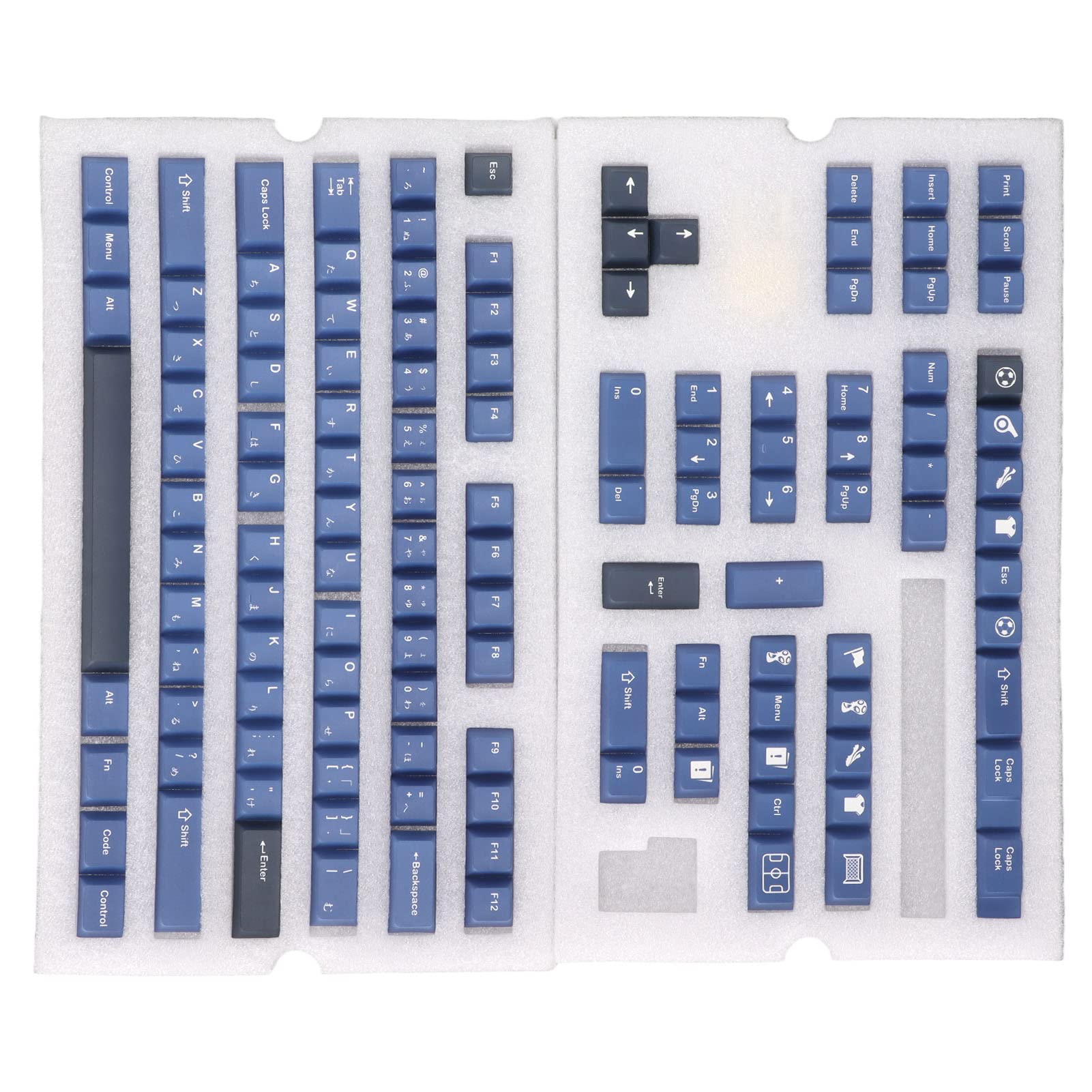 Ejoyous Japanese PBT Keycaps 128 Tasti, Cherry Height (Inoltrare)