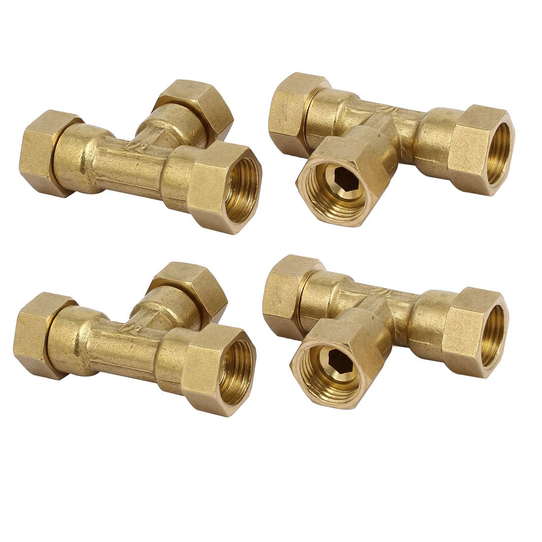 Aexit 1 / 2BSP Raccordi per tubi per tubi carburante acqua di ottone filettati femmina in ottone 4 pezzi ID: 988512