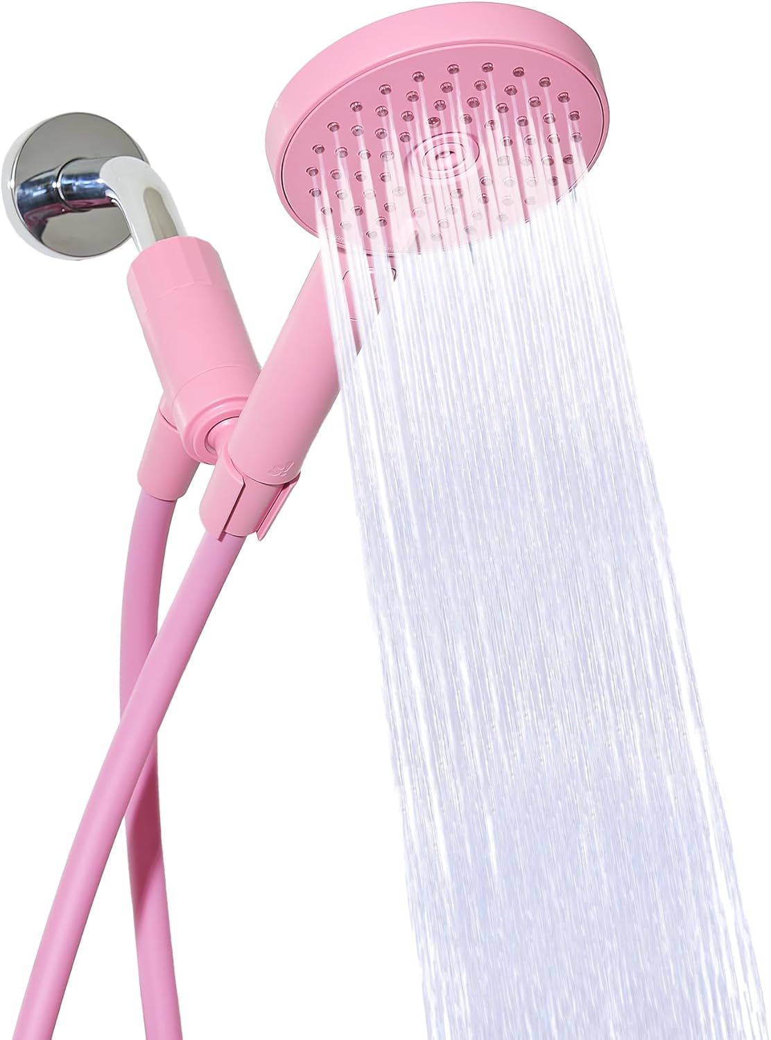 Sproos - Handheld Shower Head, High Pressure, 3 Spray Functions Plus Pause, Extra Long 70 Inch Hose - Eco-friendly Materials - Easy DIY Installation - High Pressure Performance - Pink