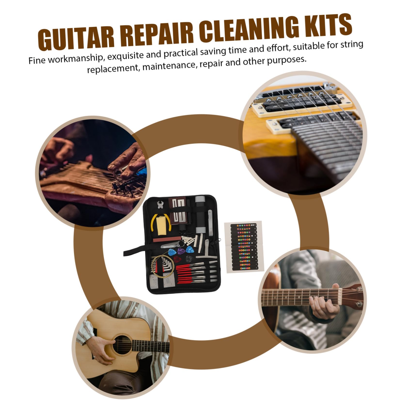 VICASKY 72piezas Kit De De Reparación De De Equipos De Limpieza Portátiles Para De Accesorios Prácticos De Reparación y Cuidado De Instrumentos
