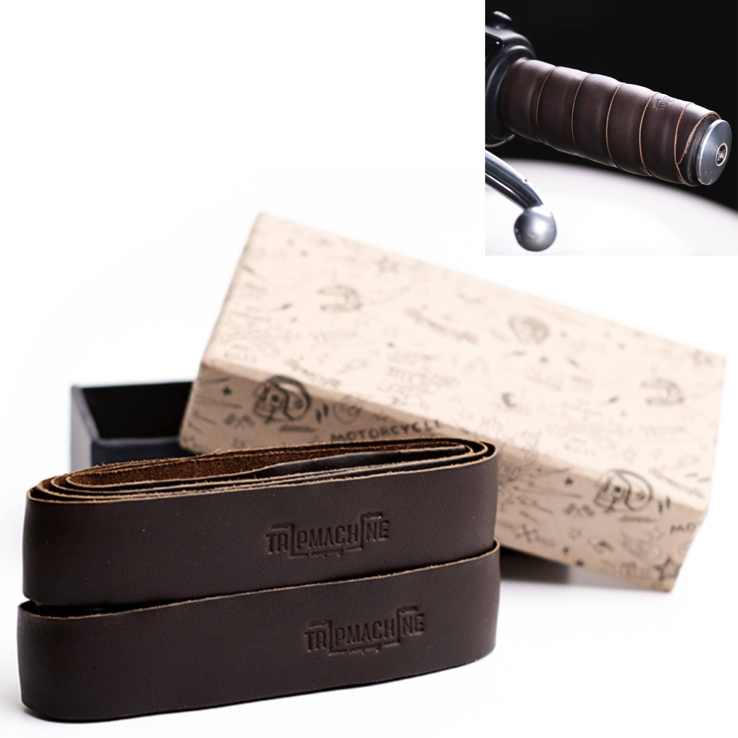 Trip Machine CompanyTRIPMACHINE Leather Grips Wrap Caffeine
