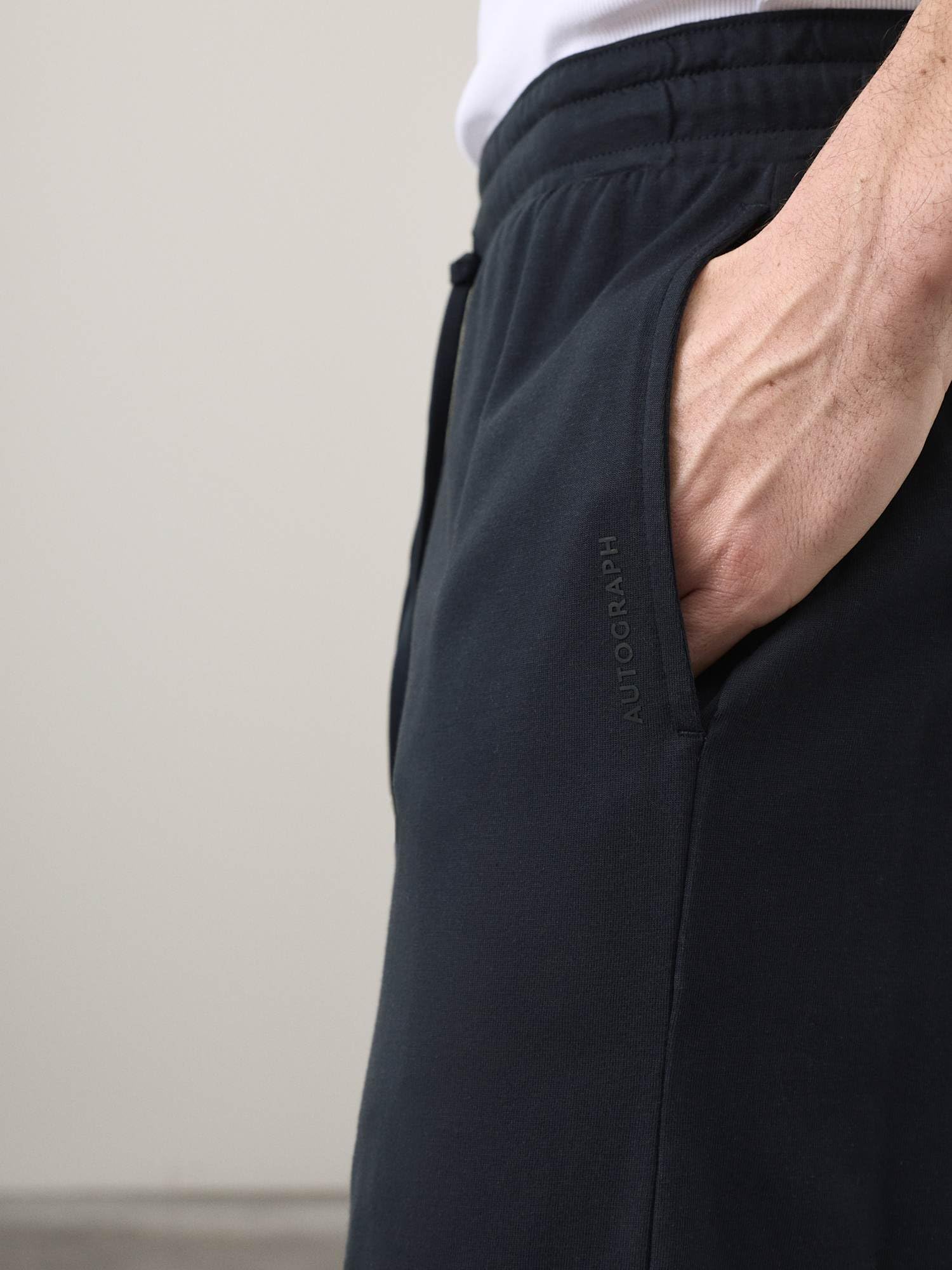 Marks & Spencer Short de Pyjama Homme en Coton Supima® Modal, Taille à Cordon, avec Poches