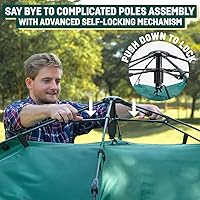 Vista 3 de Reactive Outdoor Tent - 3 Second Tent - 3 Sec Instant Pop Up Tent - Easy and Quick Setup Camping Tent - 1 Person Setup Waterproof Double Layer