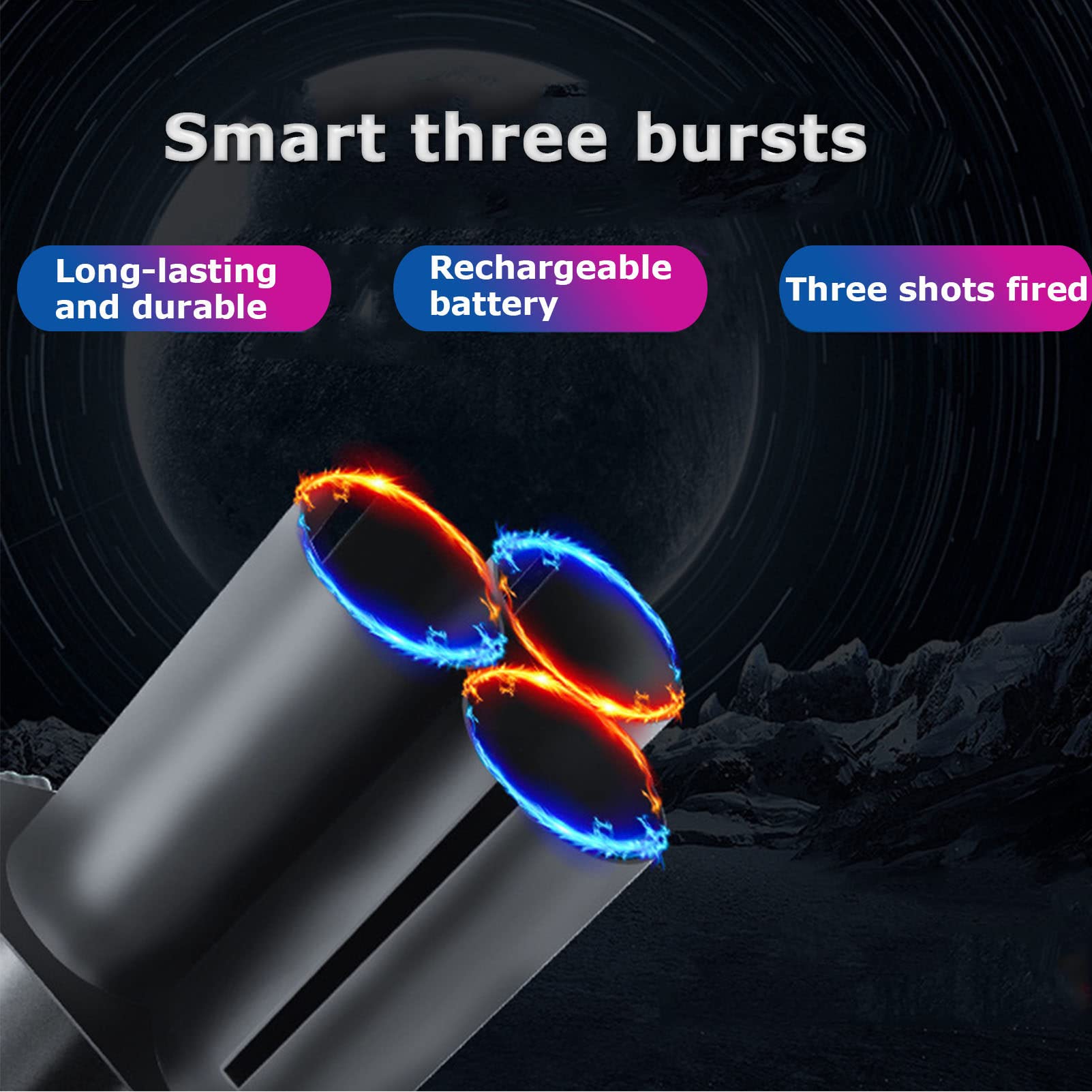 ANUU Canon à Confettis Électrique Portatif - Lanceur à LED pour Effet de Scène - Halloween, Noël