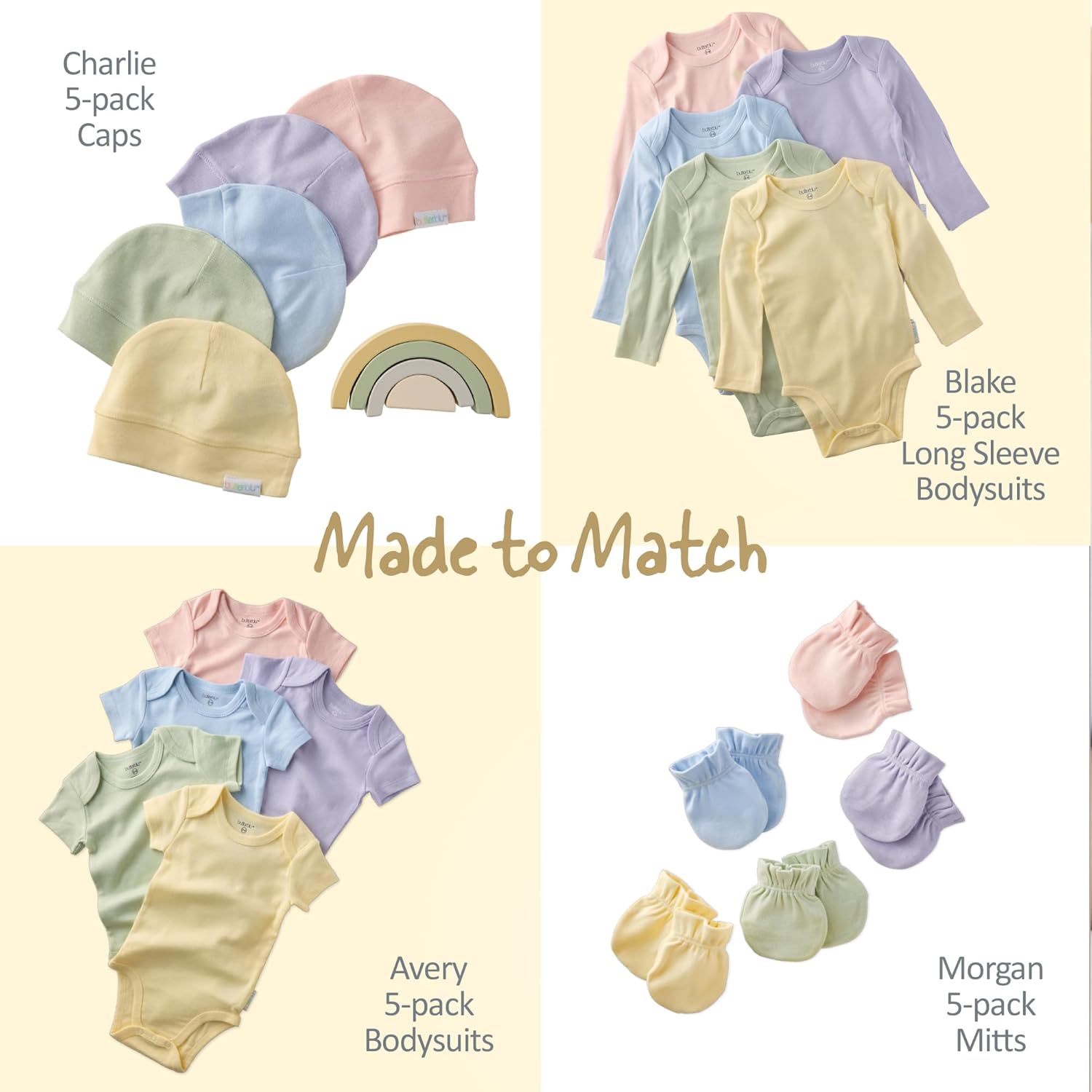 Unisex-Baby Harlowe 3-Pack Pants​ 100% Organic Cotton for Baby Boys & Girls - Image 4