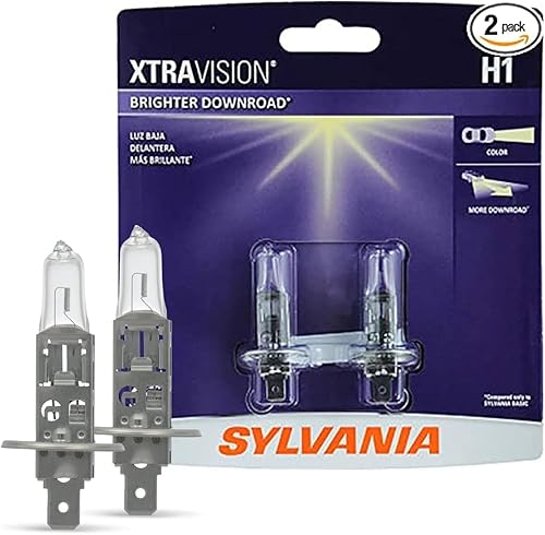 Bombilla de faros halógenos XtraVision SYLVANIA 9003 (también compatible con H4), (paquete de 2), H1