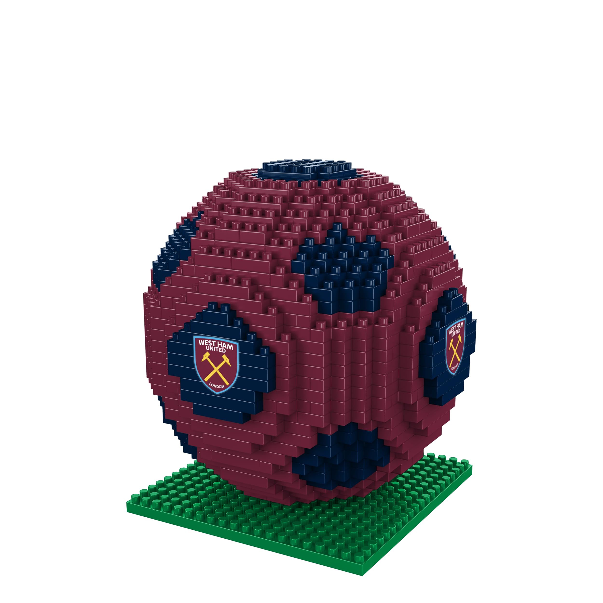 FOCO Officially Licensed 3D Football BRXLZ Bricks Building Construction Toy in Alternative Team Colours (West Ham United FC)