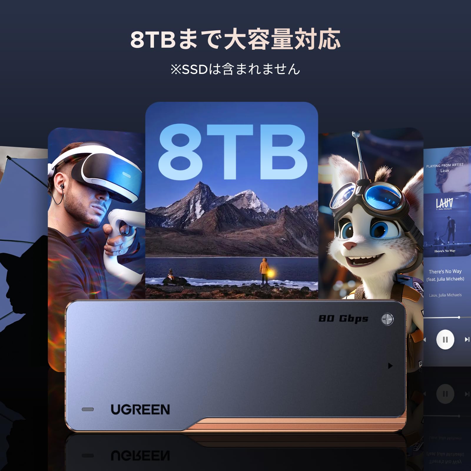UGREEN M.2 SSD エンクロージャー 80Gbps (外付けケース) Amazon.co.jp: UGREEN M.2 SSD 外付けケース 【80Gbps超高速】 M