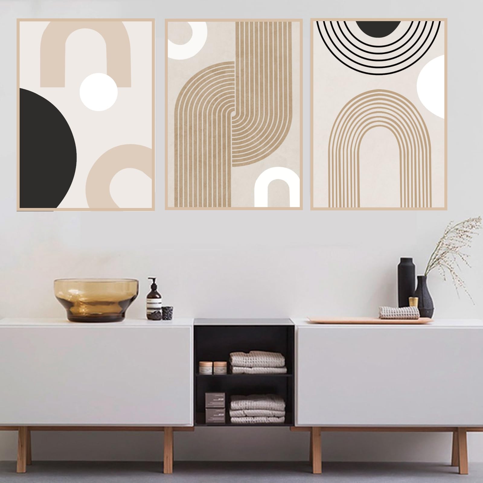 HEHGVCF Set of 3, Modern Abstract Art Wall Pictures, Simplicity Living Room Canvas Pictures, Bedroom Wall Decoration Poster - Image 4