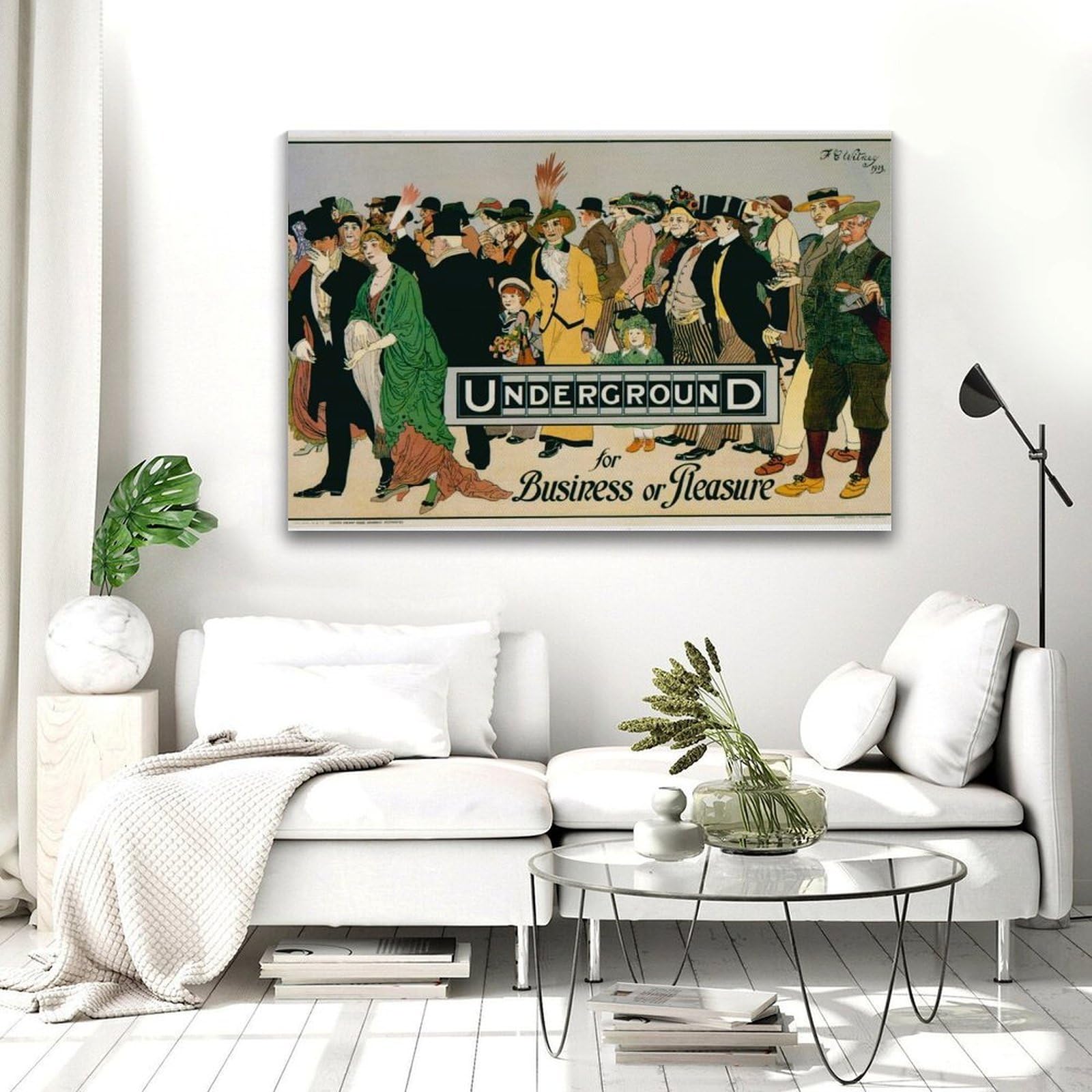 UNDERGROUND for Business Or Pleasure Poster Stampa su Tela Decorazione Pittura Soggiorno Arte Murale Camera Da Letto Pittura Pittura Moderna Home Boy Camera Stampa Pittura Ragazze Vacanze Wan