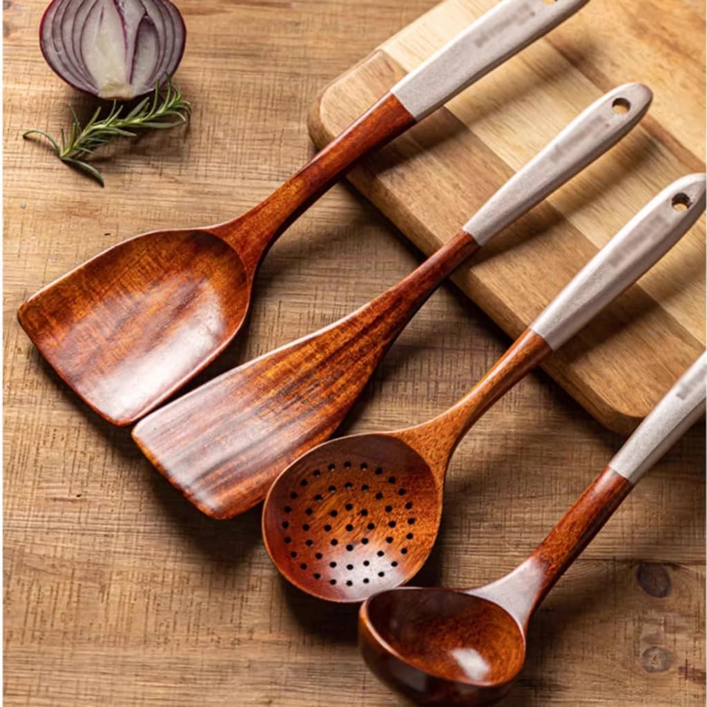 DUYHBAWRS-779 Thickened Anti-scalding Rice Spoon Frying Shovel Kitchenware Set Kitchen