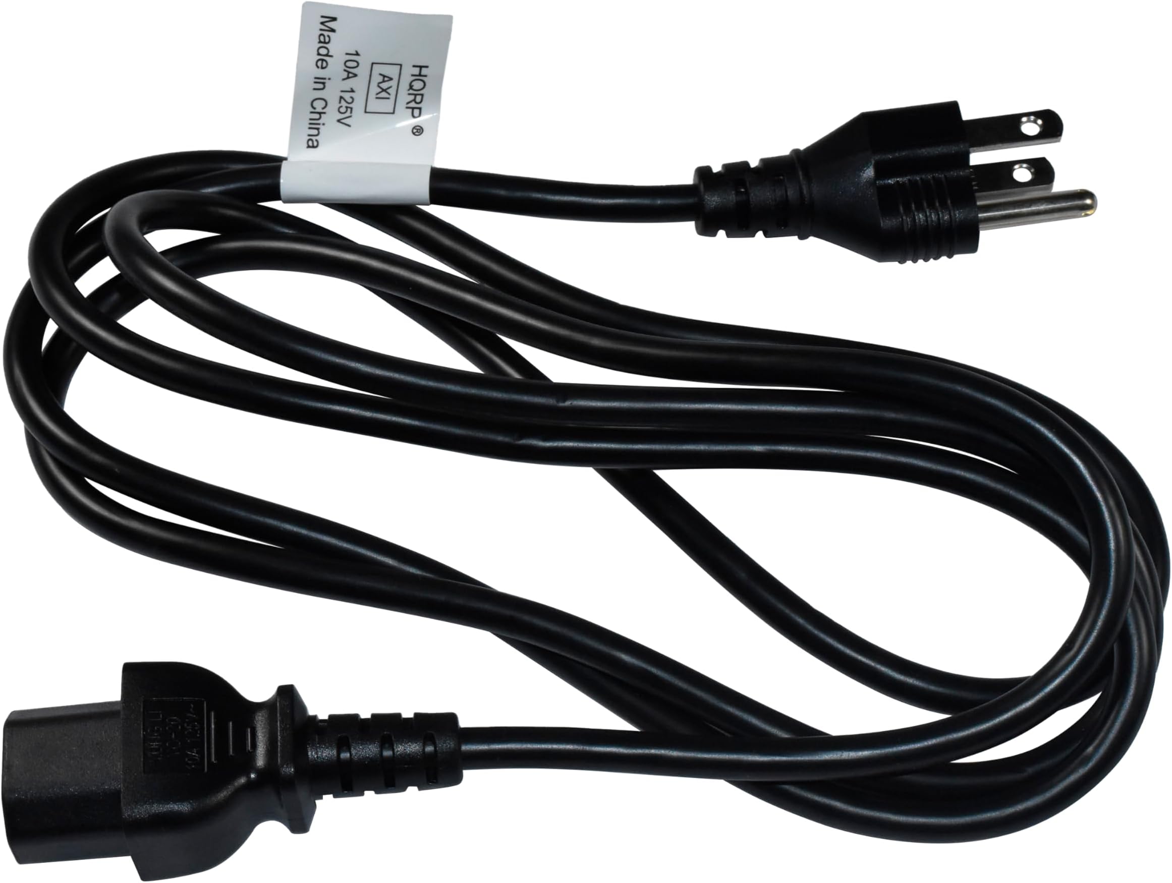 HQRP 6ft AC Power Cord Compatible with Cisco 72-0770-01 37-1132-01 CAB-9K12A-NA 3900 7500 Switch WS-CAC-1000W 6000 6500, WS-5008B 5002 5505 Mains Cable, Black