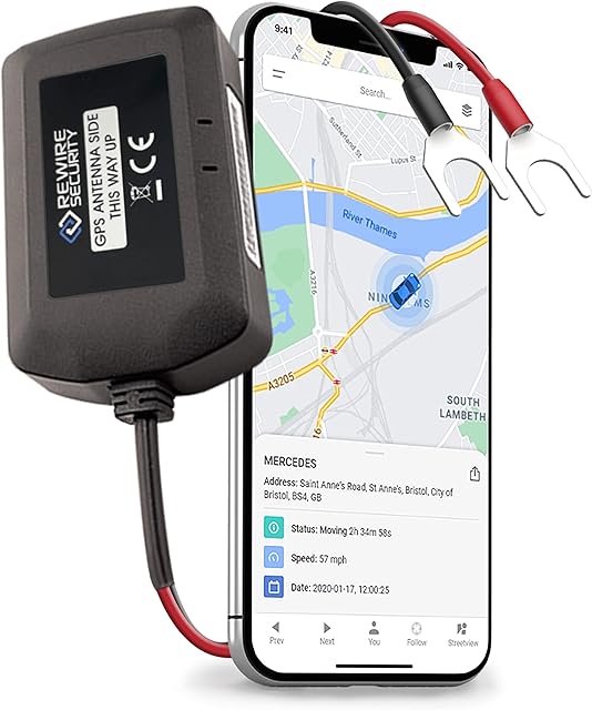 Rewire Security Eco Track GPS Tracker - Self Installation, Cost-Effective - Pay As You Go Vehicle Tracker for Fleet, Van, Caravan, Motorbike, Motorcycle, Car Tracker Devices, 12-24v Vehicle Tracking