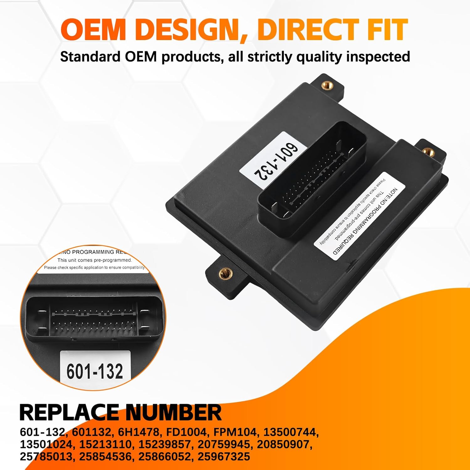 Fuel Pump Driver Module (FPDM) Replacement for 2007-2009 Chevy Silverado, Colorado, Suburban, Tahoe, Avalanche, Express | GMC Sierra, Yukon, Savana, Canyon | Cadillac Models | OE# 601-132 20759945