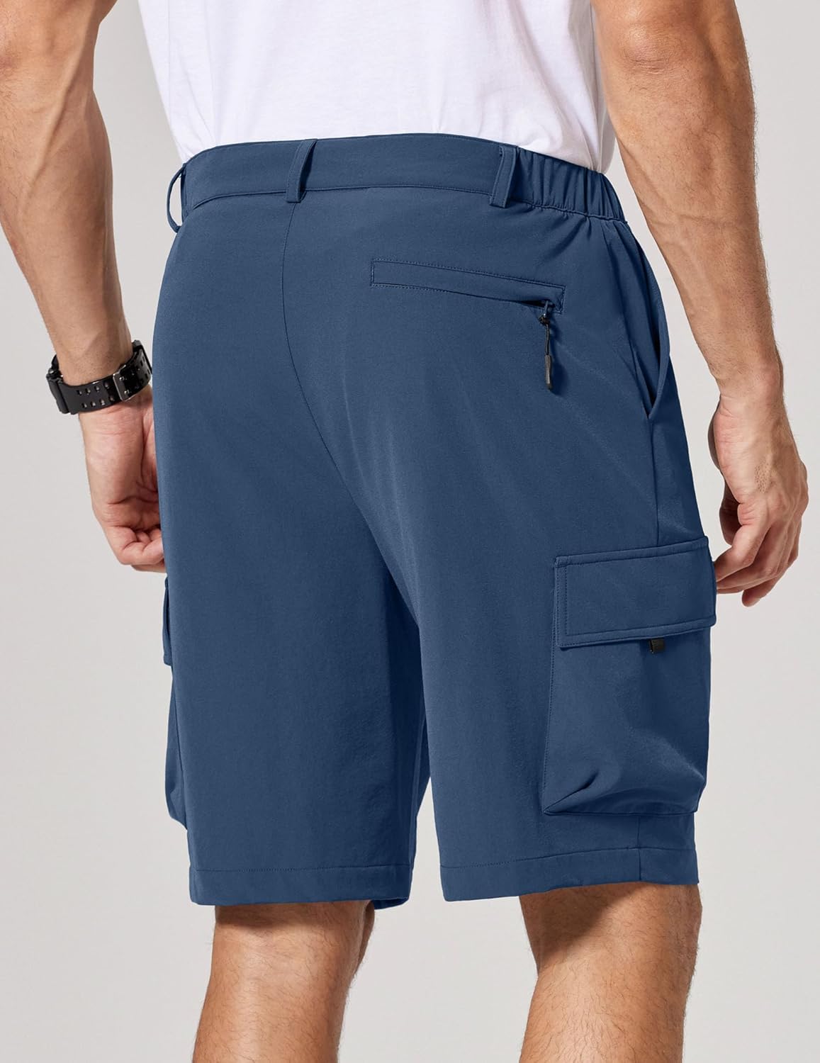 COOFANDY Mens Casual Shorts 9" Lightweight Cargo Shorts for Golf Hiking Work Fishing with 5 Pockets - Image 2