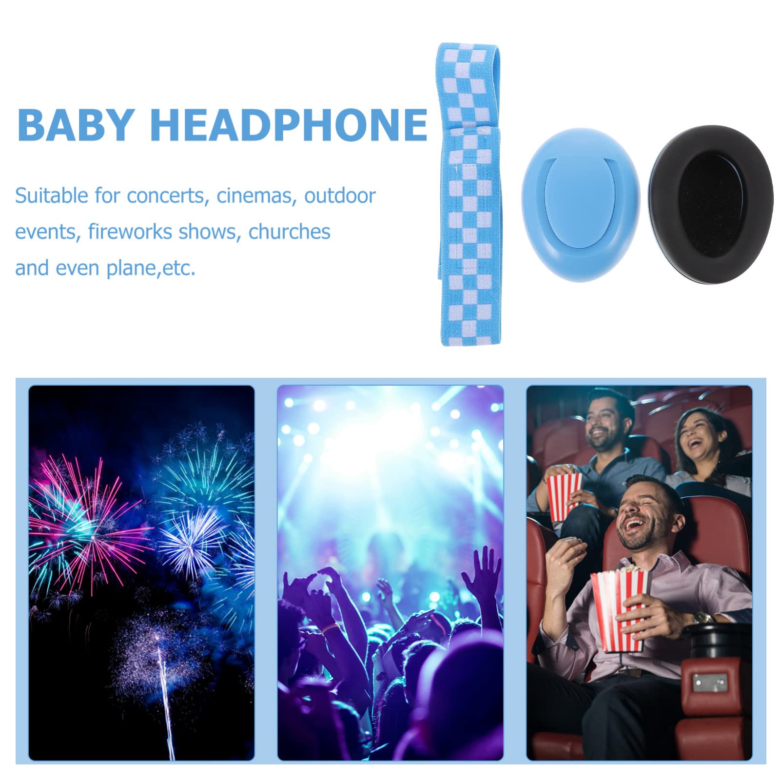 BESTonZON paraorecchie per auricolari Cuffie per con cancellazione del rumore tappo headphones noise cancelling cuffie antirumore cuffiette cuffie per neonati AbS