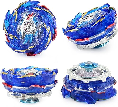 Vista 3 de DYT Bey Battle Evolution Blade Turbo God Bay Booster Superking B-174 02 Helios Volcano Gyro Starter con Sparking Wire Bey LR Launcher Set rojo