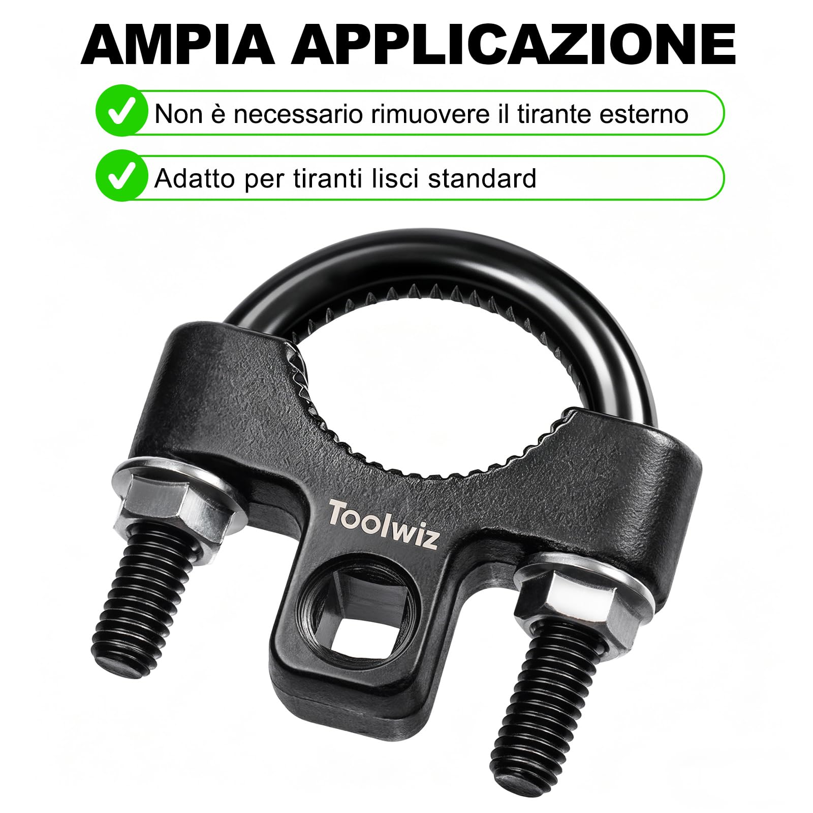 Toolwiz Strumento di rimozione del tirante interno - Strumento universale a basso profilo da 3/8" pollici 30-42 mm con denti antiscivolo per una facile rimozione e installazione del tirante interno