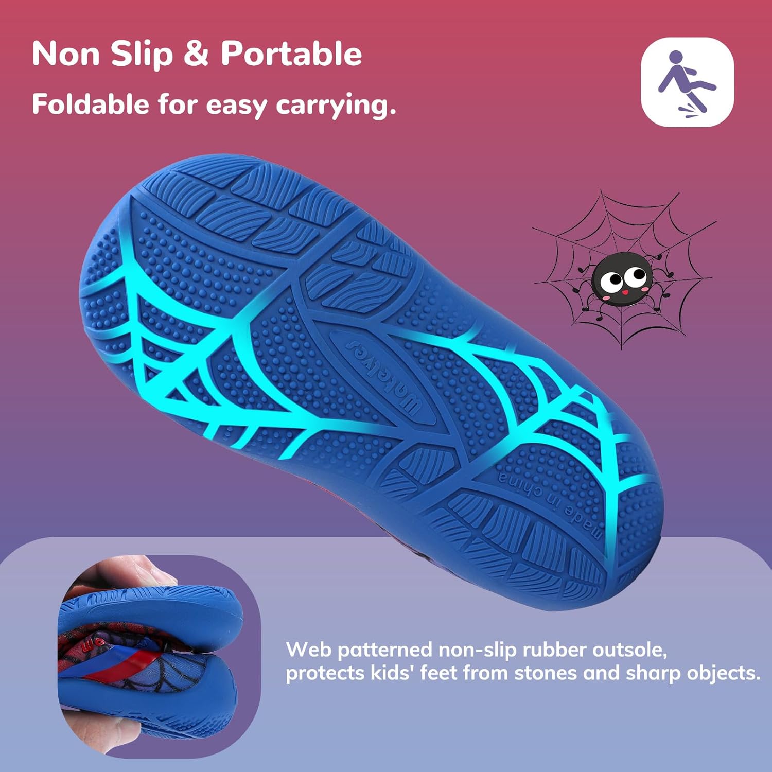 WateLves Wide Toddler Water Shoes Kids Barefoot Athletic Sneakers Girls Boys Quick Dry Aqua Socks for Beach Hiking Swim Kayak Sport Accessories, Camping Essentials - Image 6