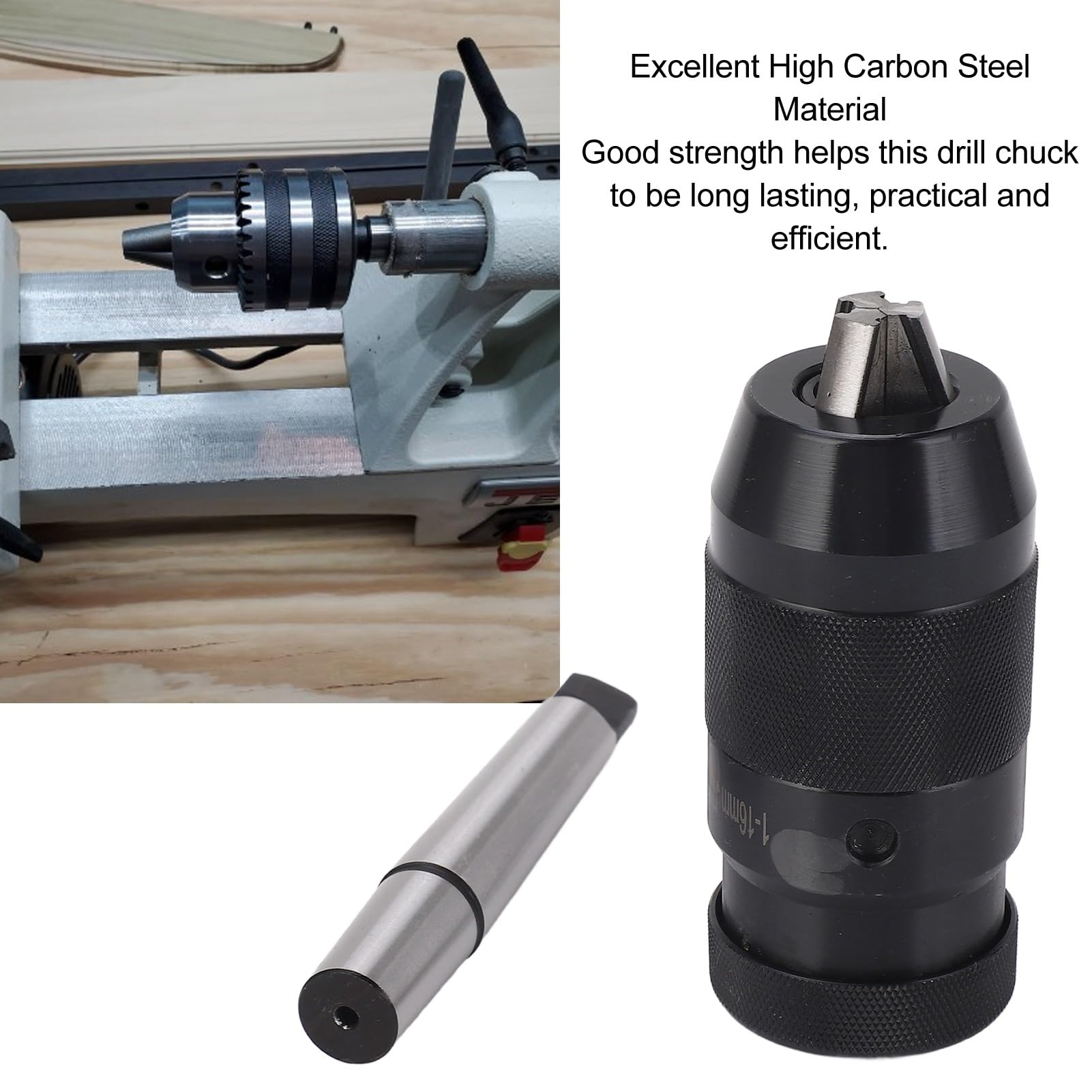 Juego de portabrocas portátil sin llave, autoajustable, de 1 a 16 mm, adecuado para varias perforadoras, fresadoras, tornos, herramientas manuales eléctricas