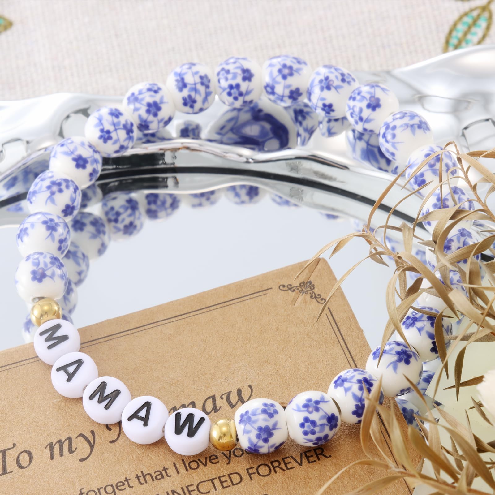 Mamaw Gifts Bracelet for Mothers Day Grandma from Grandkids Birthday Best Easter Gift for Mamaw