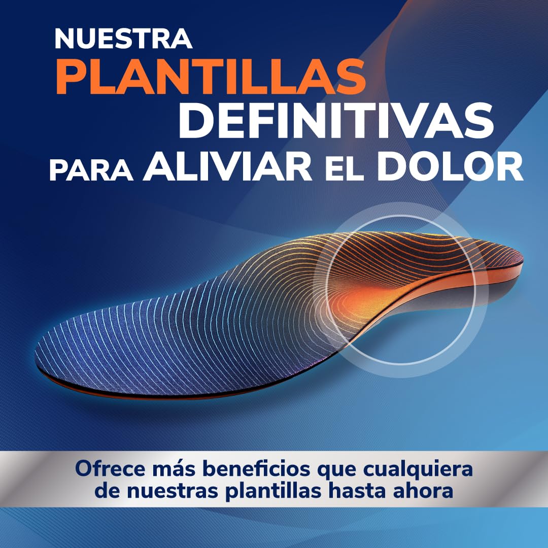 Visita la tienda de Dr. Scholl's Dr. Scholl’s Advanced Pain Relief Plantillas Ortopédicas Hombres/Mujeres, resistentes para zapatos y botas, alivio fascitis plantar, soporte arco, pies planos, absorción impactos, soporta hasta 150kg in use