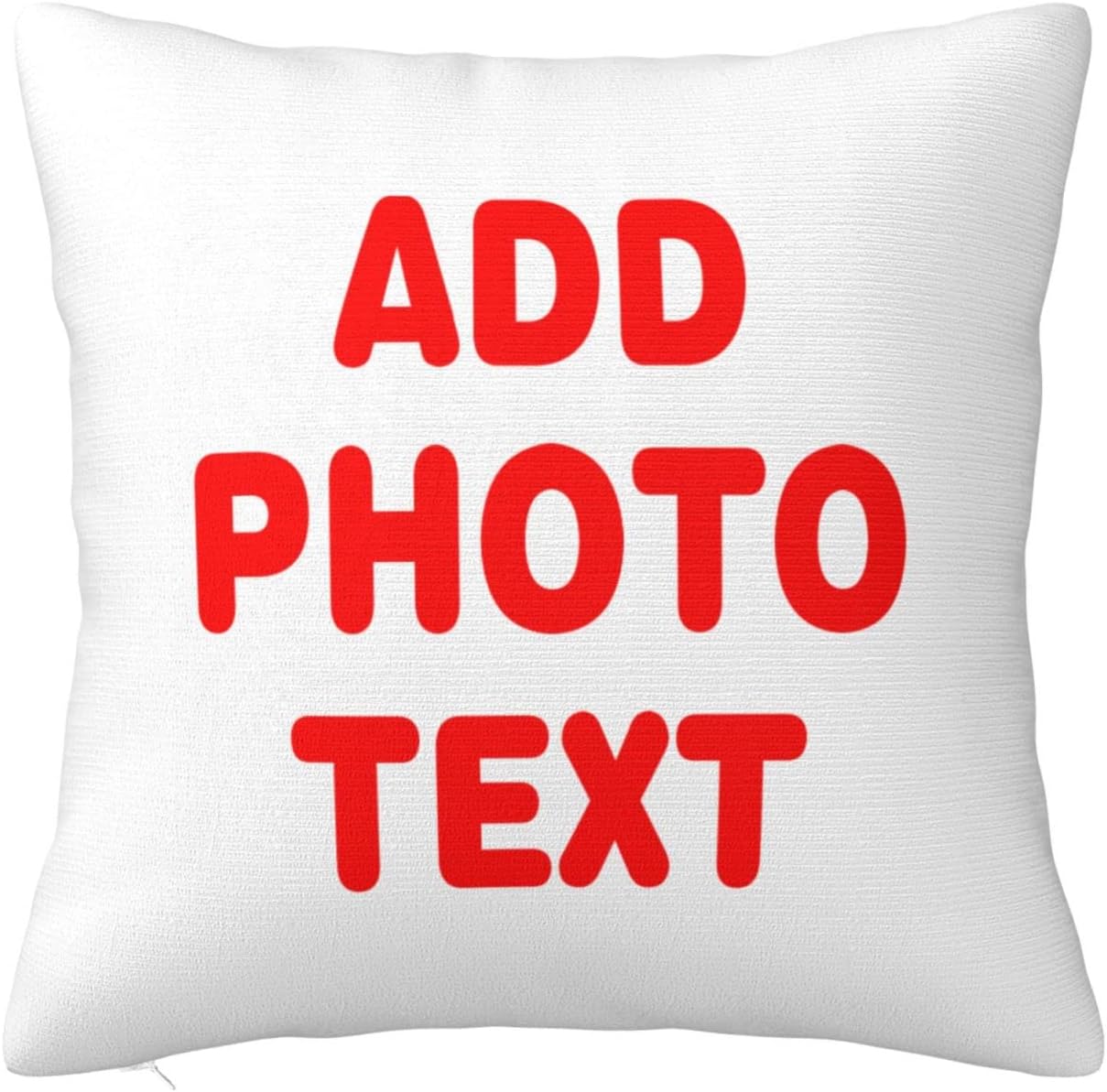Custom Pillow Case Personalized Pillow Cover Custom Photo Pillow Covers with Picture Name Personalized Decorative Throw Pillow for Birthday Gifts Christmas Halloween Wedding 18"X18"