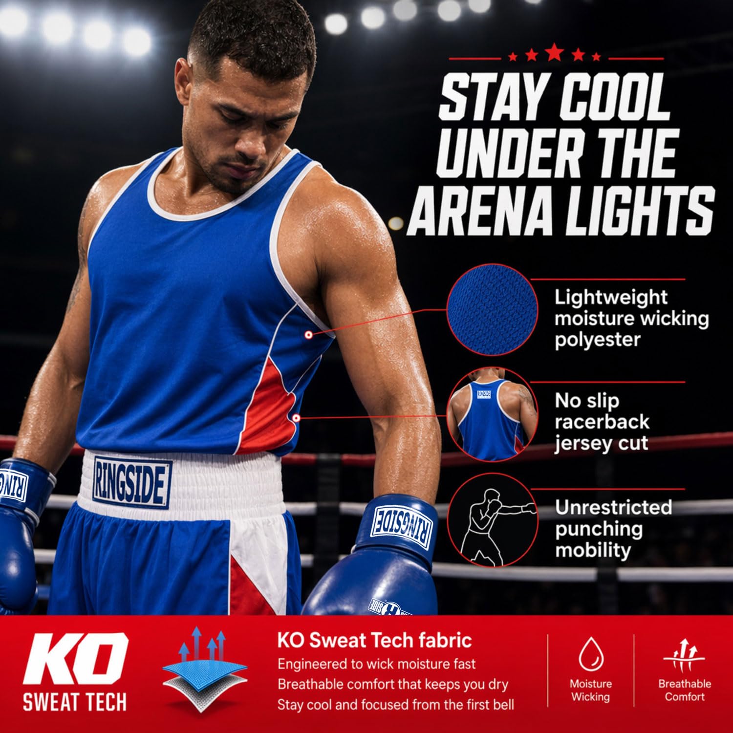 Ringside Reversible Boxing Competition Outfit Traje de competición de boxeo Unisex adulto (Pack de 2)