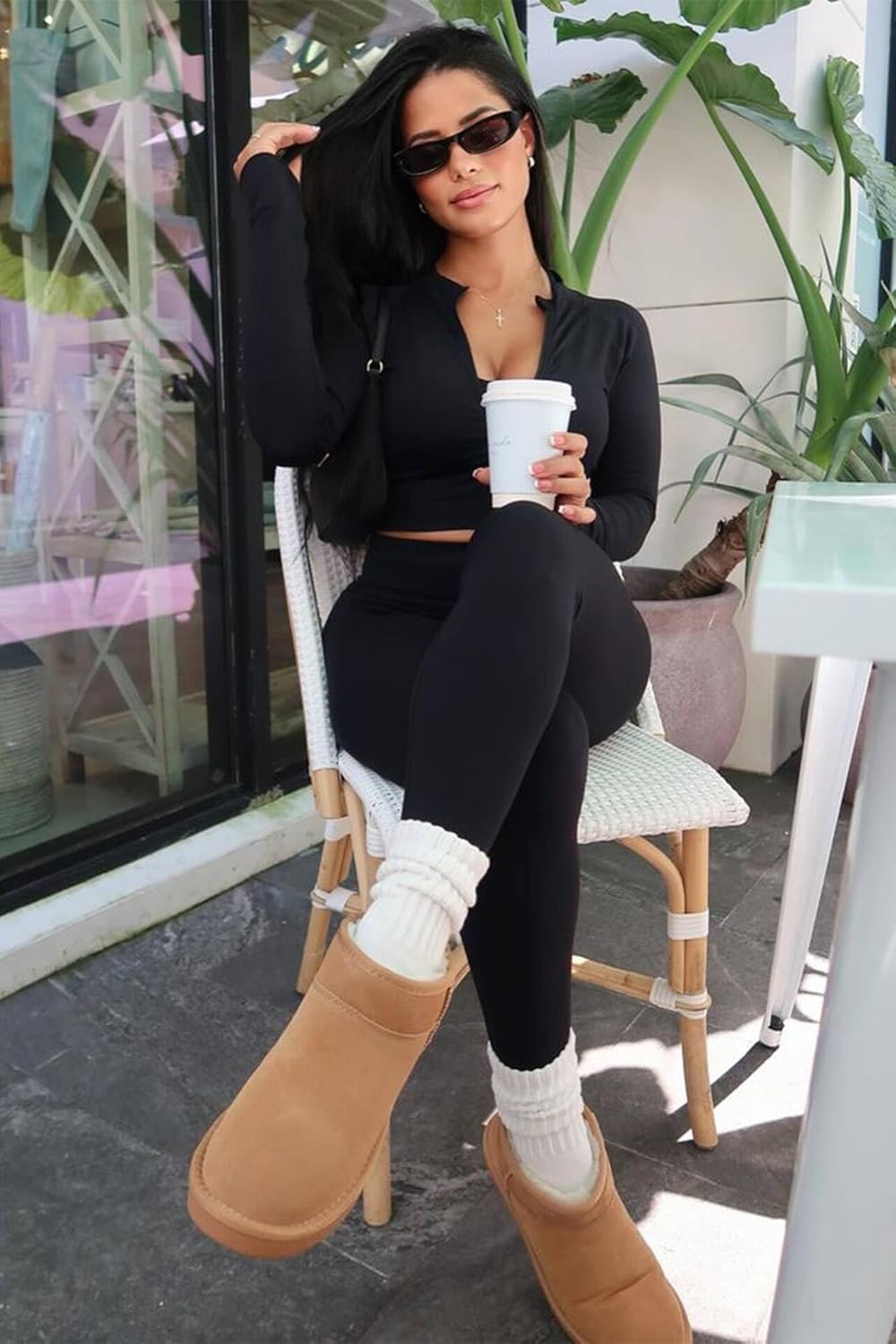 High Waisted Leggings for Women with Pockets-Tummy Control Workout Yoga Pants for Lounge Workout Athletic Running - Image 2