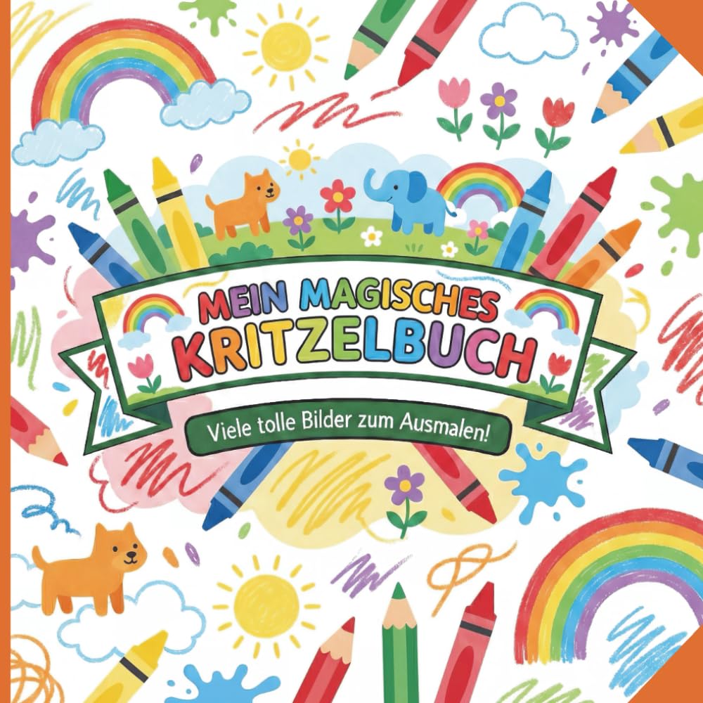 Mein magisches Kritzelbuch: Malbuch für kleine Kinder ab 2 Jahre: Förderung der Kreativität und Motorik| Erstes Buch zum Ausmalen mit großen Motiven | ... zum Ausmalen und Kritzeln für Kleinkinder