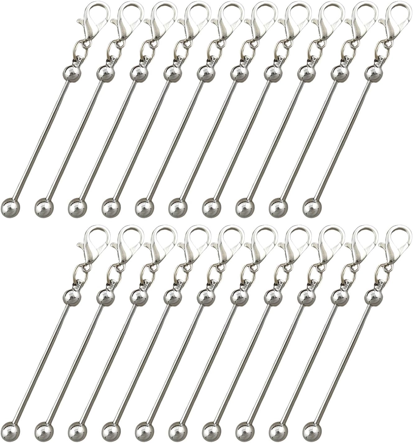 Jewelry Designs Daily Use Items Long Rods Drops, Bright Chrome