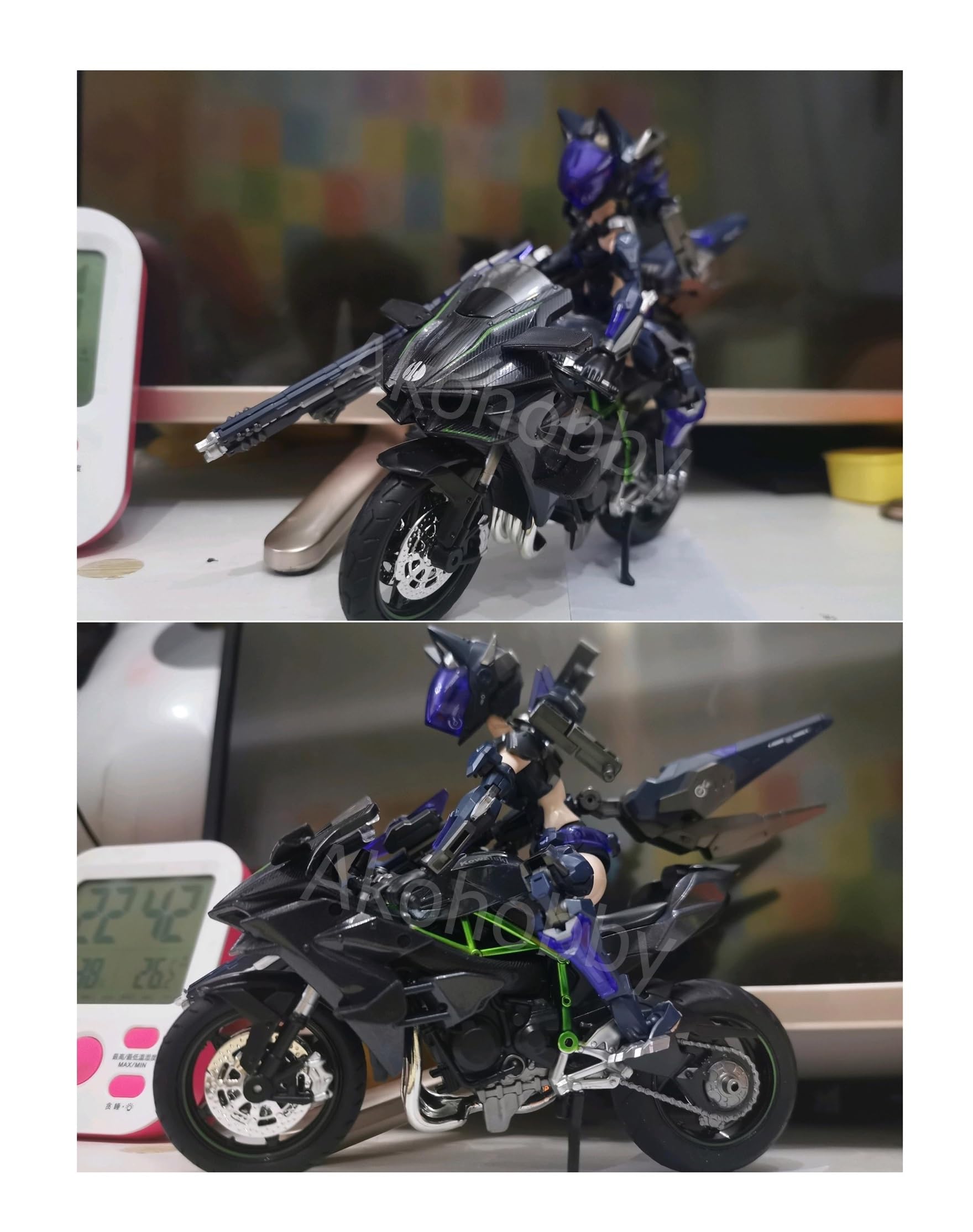 Amazon.co.jp: [完成品] 1/12 バイク カワサキ ニンジャ 朱羅 弓兵 絆