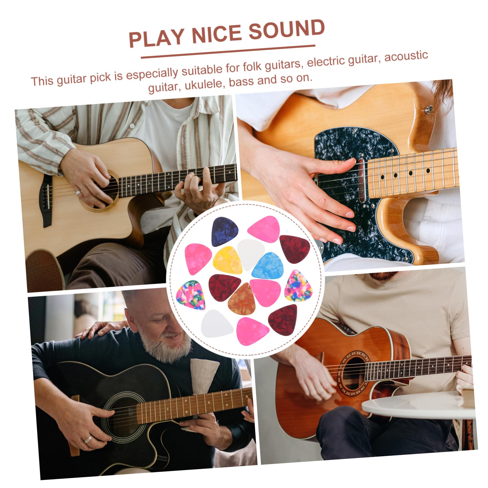 BESPORTBLE Guitar Pick Storage Bag with Picks Portable Organizer Pouch for Acoustic Electric Guitars Durable Lightweight Scratch Resistant Holder with Lanyard