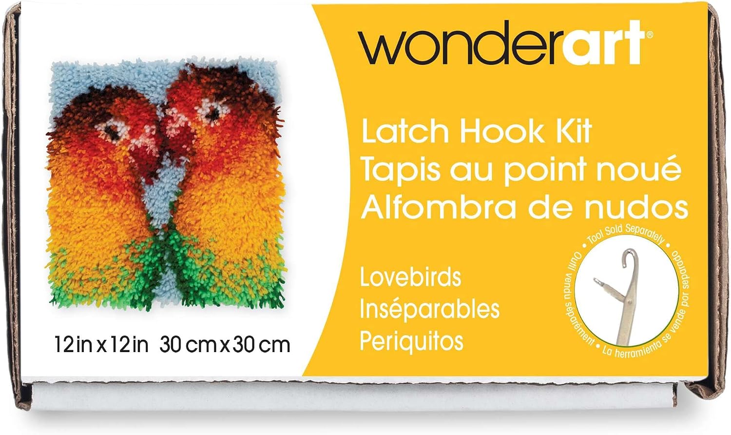 Wonderart Latch Hook Yarn, Lovebirds