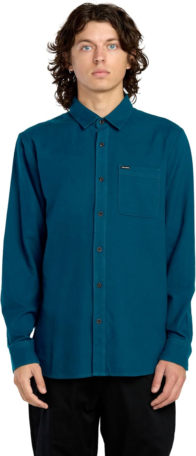 Volcom Men's Caden Plaid Long Sleeve Flannel Shirt