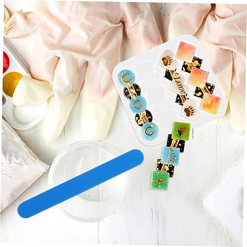 Miniatura 2 de EXCEART Moldes de silicona de resina, 2 piezas de horquilla, moldes de silicona de resina, moldes de silicona para horquillas, bandeja de resina,