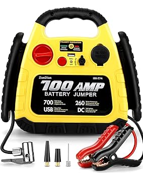 ZunDian Jump Starter with Air Compressor 260PSI, 1000A