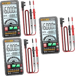 Uonlytech 3 Pçs Testador De Resistência Temperatura Digital Frequência Teste Atual Multímetro Amperímetro Multiuso Medidor De Continuidade Diodo Bolso Voltagem Volt Ohmímetro