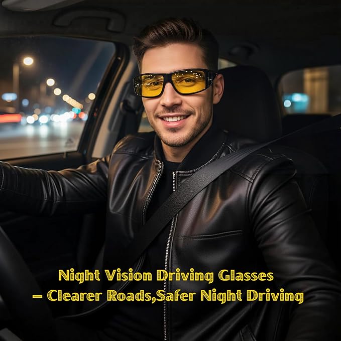 Gafas para conducir de noche para hombre anti-reflejo polarizadas miniatura 2