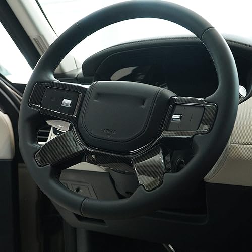 Miniatura 4 de Fibra de carbono ABS coche volante decoración Marcos ajuste para Land Rover Discovery 5 LR5 2021 Accesorios interiores