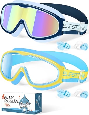 Supertrip Kids Swim Goggles with Fabric Strap