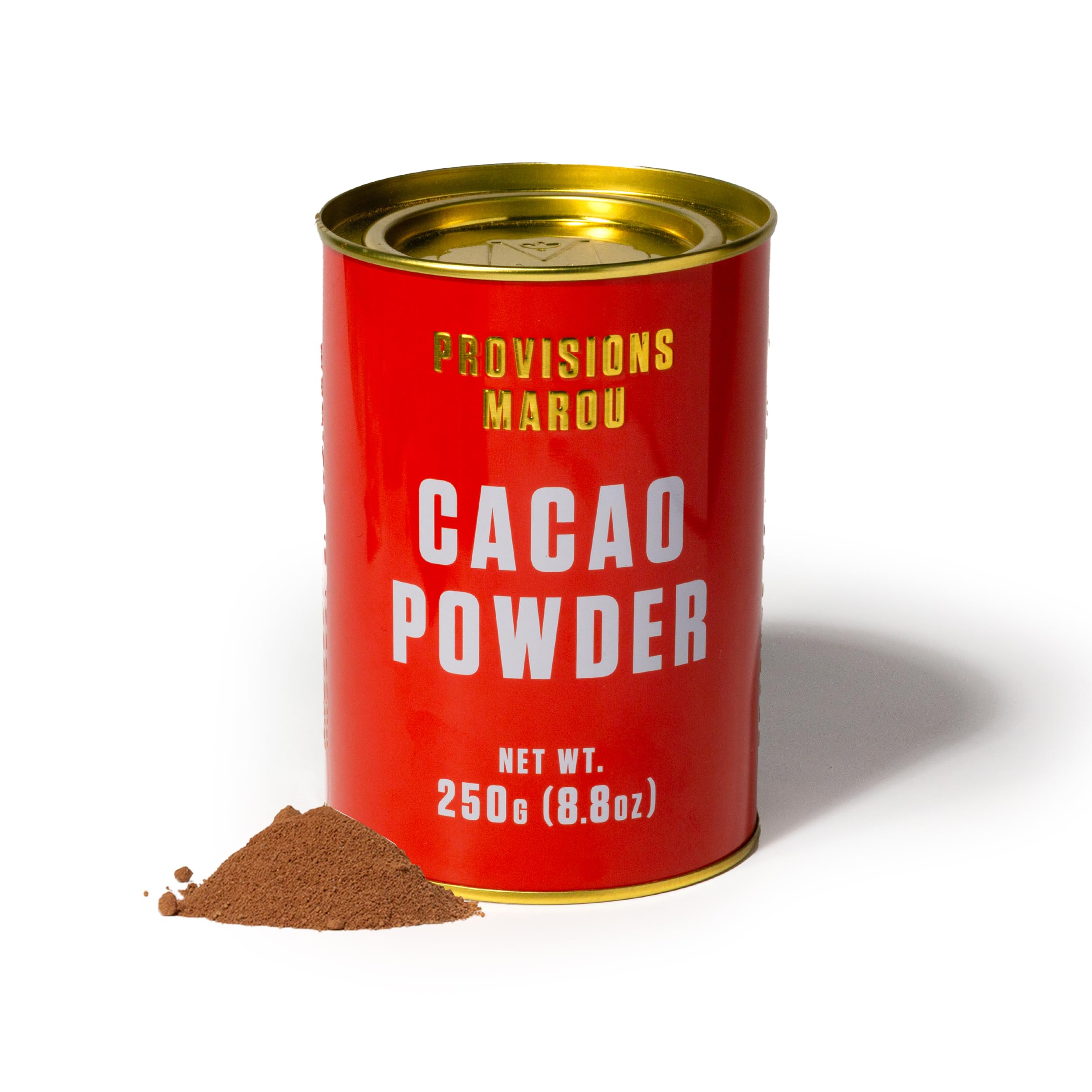 MAROU - Poudre de Cacao 100% - 250 g - Pur & Naturel - Non alcalinisée, Sans sucres ajoutés - Origine Vietnam