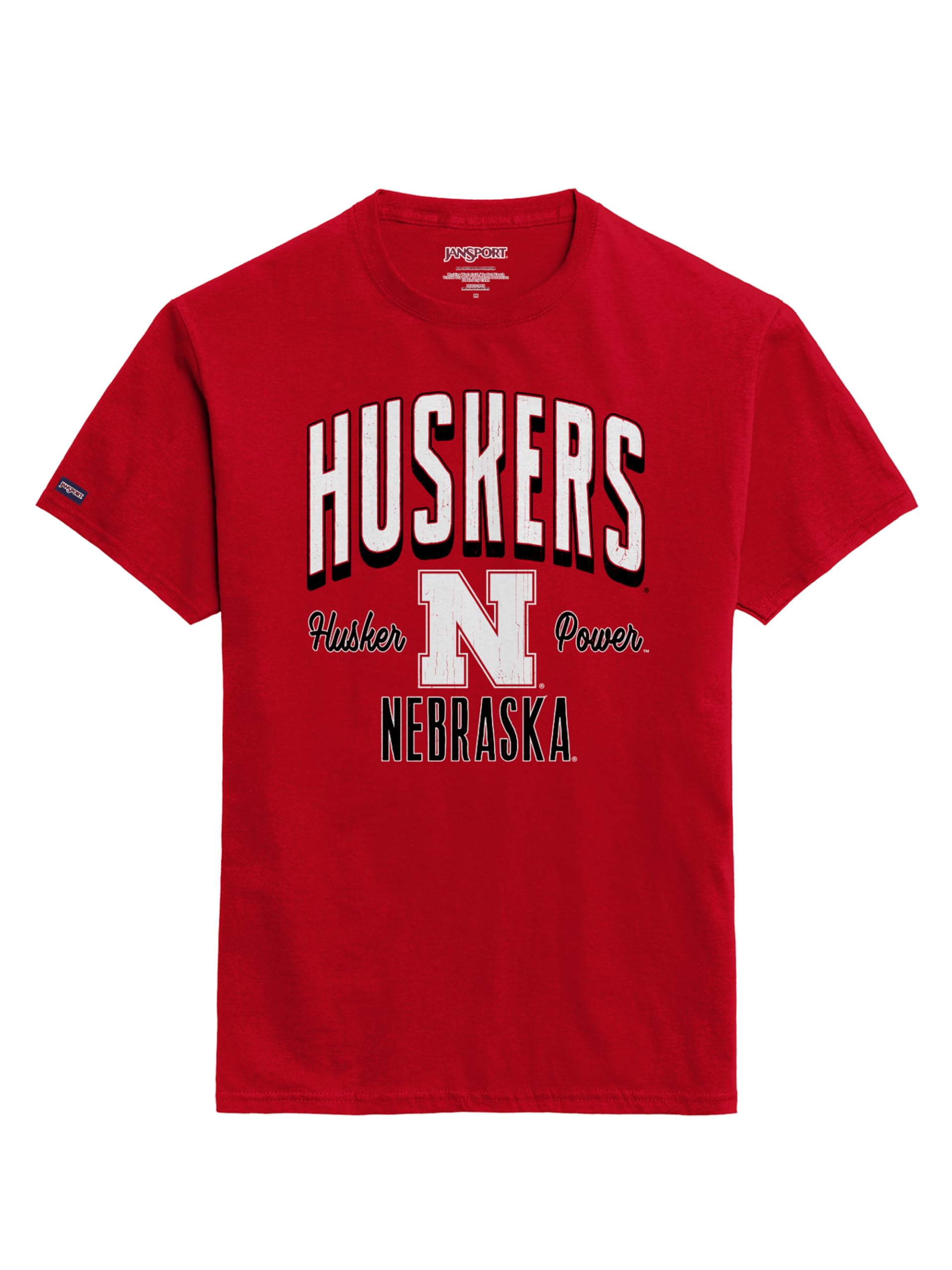 JanSport NCAA Officially Licensed Campus Short Sleeve T Shirt for Men, Soft &amp; Breathable Pre-Shrunk Cotton Crewneck T Shirt