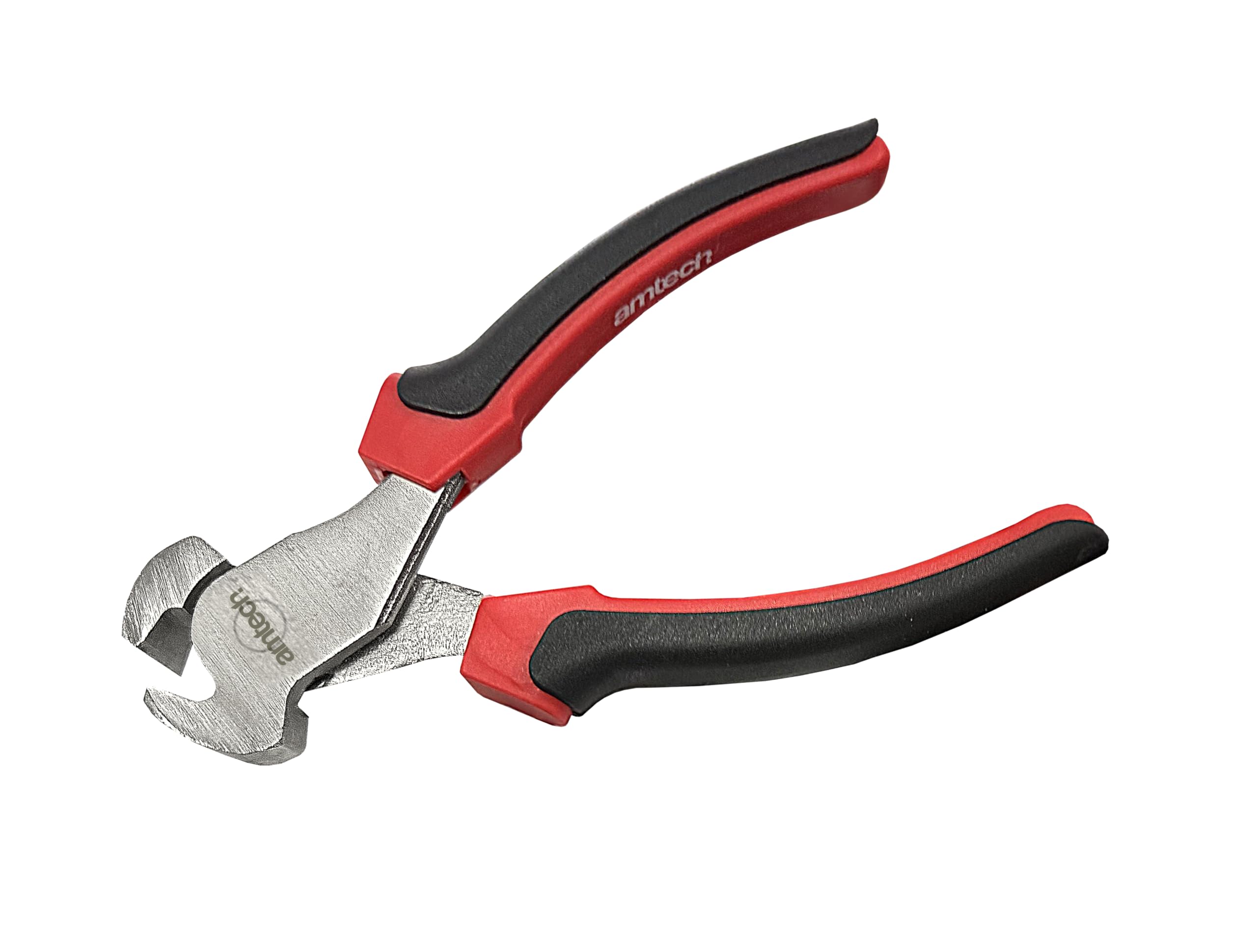 Amtech – 165mm End Cutting Pliers, Long-Handle Leverage for Easier Cuts, Drop-Forged Steel, Satin Chrome Finish, Ideal for Electrical and Site Work