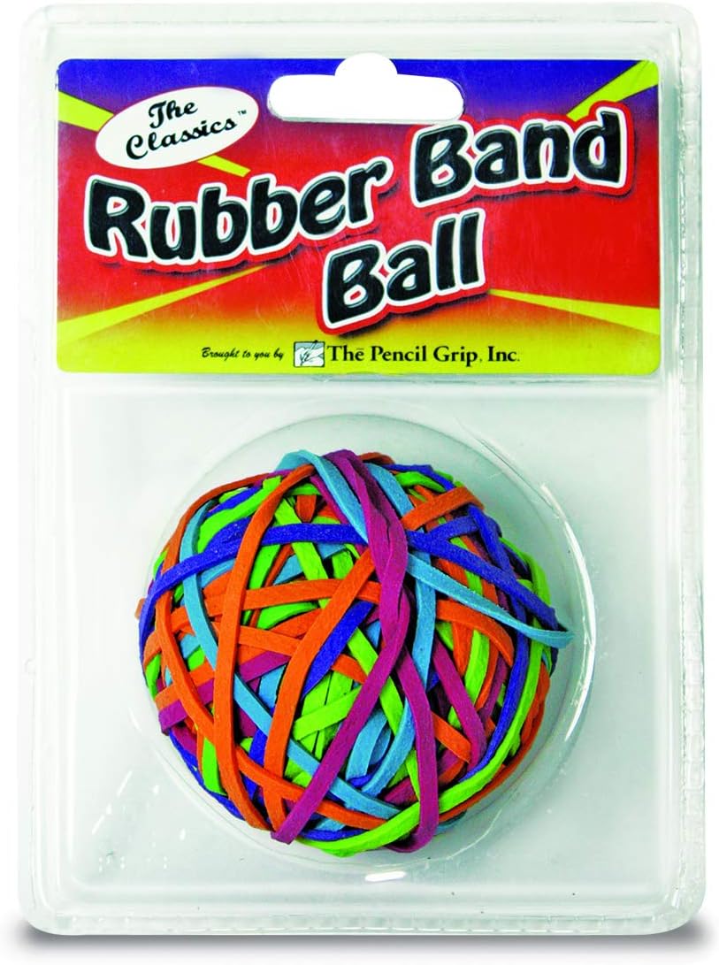 The Pencil Grip The Classics Rubber Band Ball, Office Stationery, Assorted Colored Rubber Bands - TPG-581 : Office Products